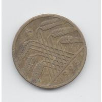 Германское Государство (Веймарская Республика, Германия). 10 рейхспфеннигов 1925 А (Берлин, Свободное Государство Пруссия).