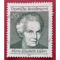 Германия 1969 г., Мари-Элизабет Людерс, политик, активистка за права женщин
