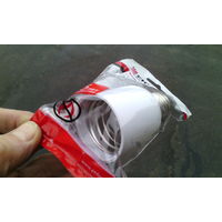 Переходник с патрона Е27 на Е40, EKF, белый с 1 рубля