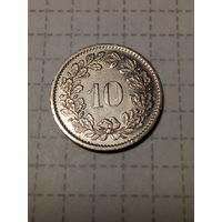 10 раппенов Швейцария 1979