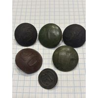 Пуговицы номерные, с рубля три дня