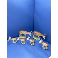 Статуэтки олени косули СССР бисквит