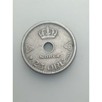 Норвегия 25 эре 1924 года .