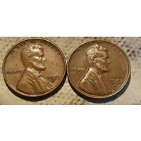 1 цент 1953 Р или D США