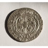 6 грошей 1756 ЕС Август III Саксонский (толстый) Люстр