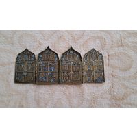 Складень меднолитой Двунадесятые Праздники.