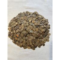 1 копейка 1961-91. Лот 2,1 кг (около 2100 штук)