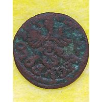 Солид (боратинка) 166? г. польский герб. Ян II Казимир, без мц.