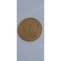 Латвия 10 евроцентов  2014