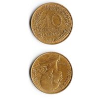 10 сантимов Франция 1976 год