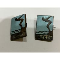 Знак БССР плаванье булавка