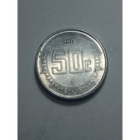 Мексика 50 сентаво  2016 года .