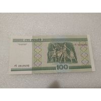 100 рублей 2000 года, серия тЧ - UNC. Беларусь, РБ
