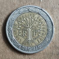 Франция  2 евро 2001 г., KM# 1289