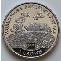 Остров Мэн 1 крона 1999 год "80 лет Дню перемирия"