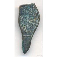 Ширваншахи Дирхем 1244-1260 г. Джалаль ад-Дин Ахситан ибн Фарибурз, с тамгой Хана Мунке, династия Кесраниды