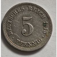1913 год Германия 5 пфеннигов