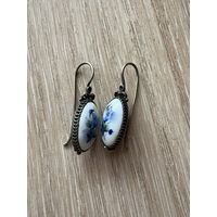 Мельхиоровые сережки