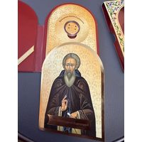 100 рублей. 2013 год.  Преподобный Сергий Радонежский . ПРУФ. ЗОЛОТО  9.999.  10 гр.