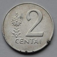 Литва, 2 цента 1991 г.