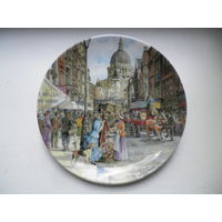 Тарелка настенная "The Flower Seller", Davenport, England.
