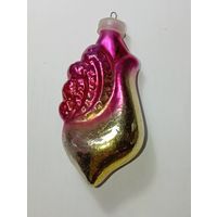 Ёлочная игрушка - Улитка , СССР . Стекло