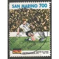 Сан-Марино. ЧМ по футболу. Германия. 1990г. Mi#1438.