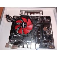 Gigabyte GA-A320M-H с Ryzen 3 2200G и кулером