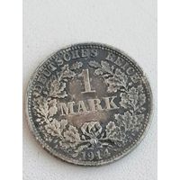 1 марка 1914г.Вильгем 2.Серебро.вес 5.53.