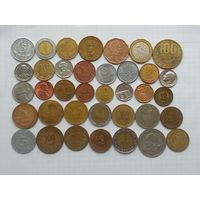 Монеты Америка и Африка , 37 штук , без повторов .