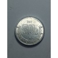 Мексика 50 сентаво  2017 года .