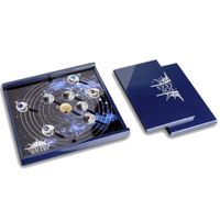 Комплект серебряных монет Solar system / Солнечная Система / Сонечная сістэма. Серебро, 9 монет: Солнце, Меркурий, Венера, Земля, Марс, Юпитер, Сатурн, Уран, Нептун