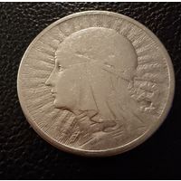 2 злотых 1933 г.  Польша. (2)  Ядвига.  Серебро. ЛЮКС