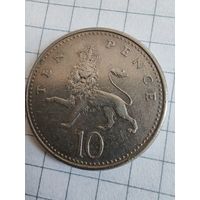 Великобритания 10 пенсов 1992