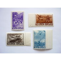 Серия марок СССР 1948г.! Чистые (MNH **)! По тематике Спорт в СССР. Состояние. С полями. Смотрите другие мои интересные лоты с рубля!