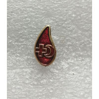 Капля крови. Знак Донора. СССР. Медицина. Здравоохранение #1099-OP22