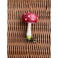 Ёлочная игрушка мухомор ГДР