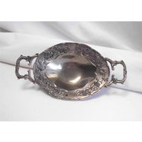 Икорница Орешница 16,5 х 8,7 см Серебрение