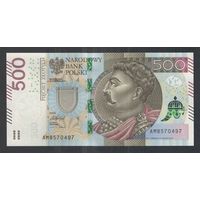 Польша 500 злотых. 2017 год. Серия АМ - UNC