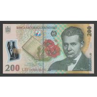 Румыния 200 лей образца 2018 года (2025). Тип Р-122. Состояние UNC!