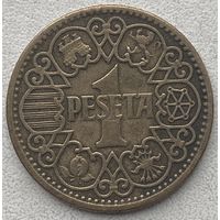 Испания 1 песета 1944 г.