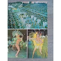 Этнография. Бразилия, Рио-де-Жанейро. Карнавал самбы