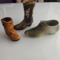 Башмачки - сувениры Фарфор и керамика. Винтаж. 11х9,13х5, 6,5х7 см.