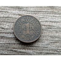 Werty71 Испания 1 песета 1944