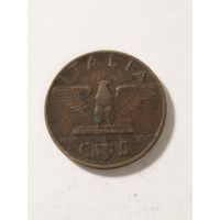 Италия 5 сентизим 1938