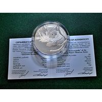 РЕДКАЯ. 750 экз. Свитязянский, серии Заказники Беларуси. Орешниковая соня, Лобелия Дортмана, 20 руб, серебро