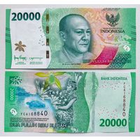Индонезия, 20000 рупий 2022 (2025) г., P-W166 (FCA, национальный герой Сэм Ратуланги), UNC