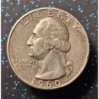 25 центов 1960 квотер сша распродажа коллекции