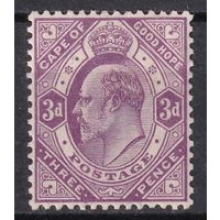 17.BrK. Великобритания. Колонии. Мыс Доброй Надежды. Эдуард VII. Стандарт. 3P 1902 г. Mi.#57.