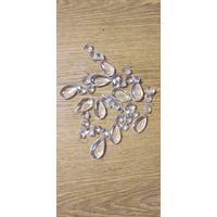 Стеклянные подвески 10 штук